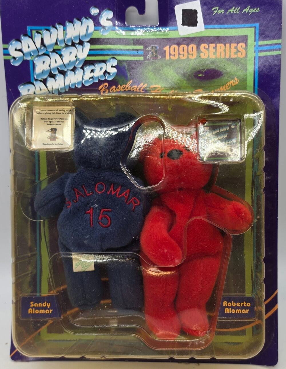 Salvino's Baby Bammers Sandy & Roberto Alomar 1999 Series Bears mlb